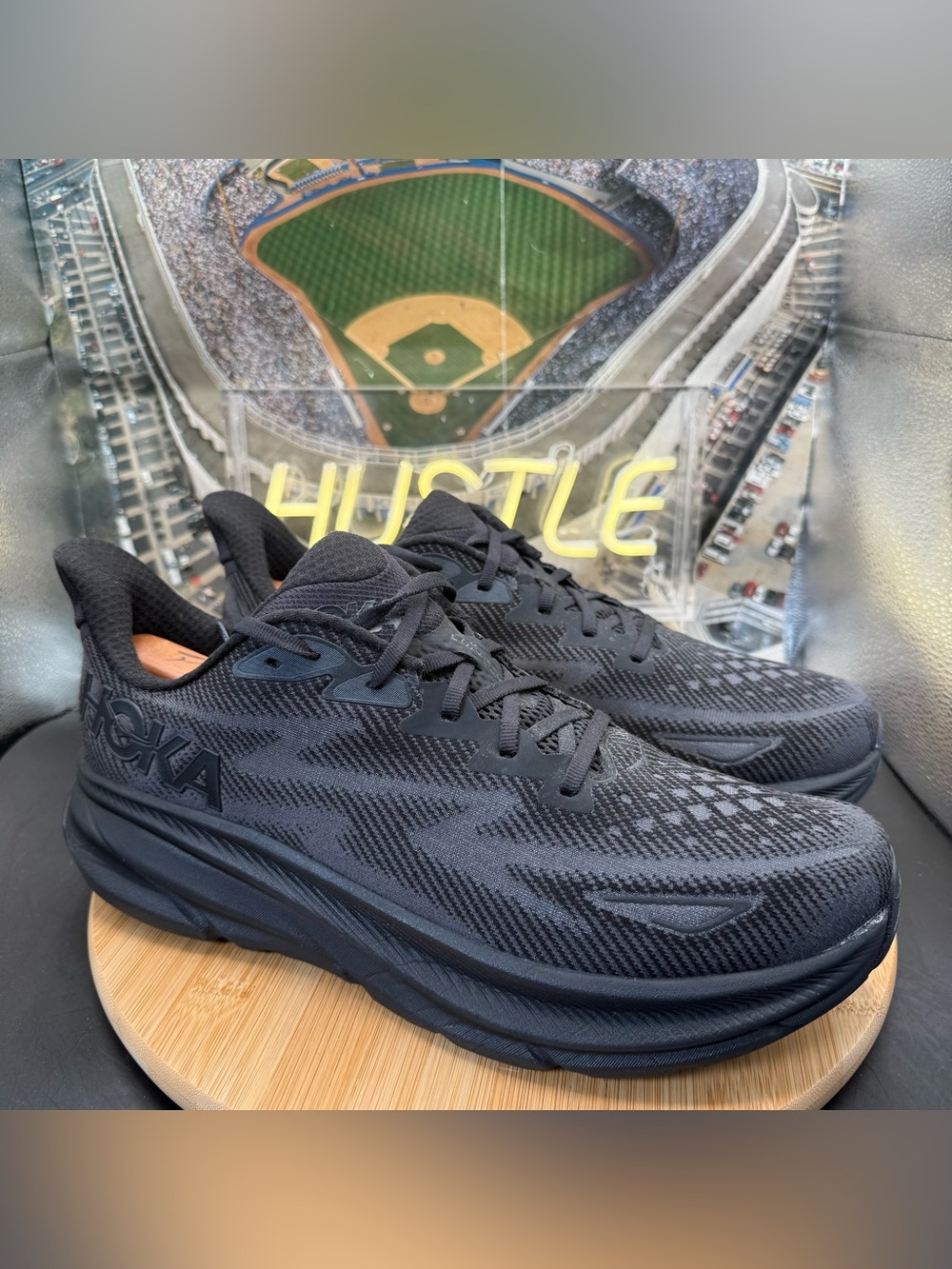 Hoka One One Clifton 9 ‘Triple Black’ Men’s Size 13D